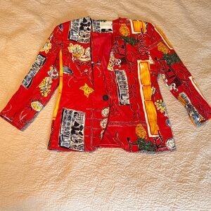 Doncaster Red and Yellow Artistic Blazer